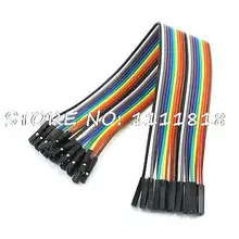 Цветной 20 P гнездовой разъем тест линейный тросик 2,54 мм Шаг 18 см " длинный