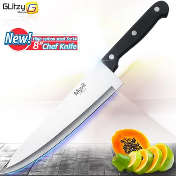 

Kitchen Knives High Carbon Stainless Steel Knife 8 inch 3CR13 420C Japanese Chef Knife Fruit Vegetable Meat Cleaver Cooking Tool