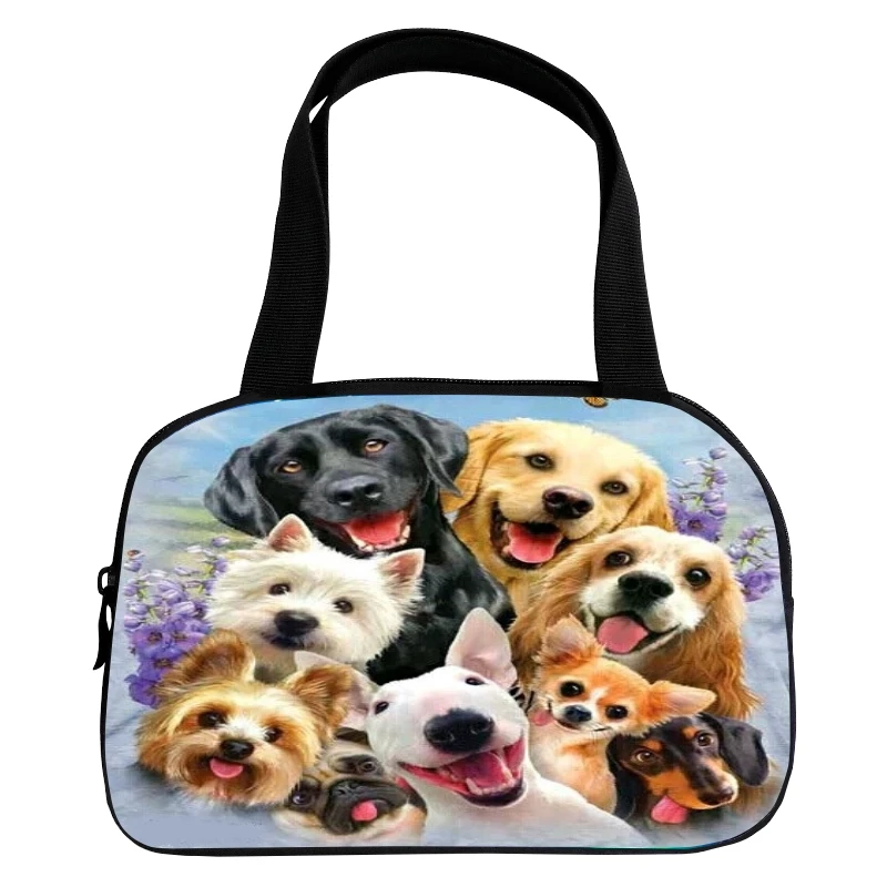 

Cute Hot Sale Oxford Printing 3D Kids Baby Bags Animal Pet Dog Ladies Handbag for Teenager Girls Handle Bag for Women Casual Bag