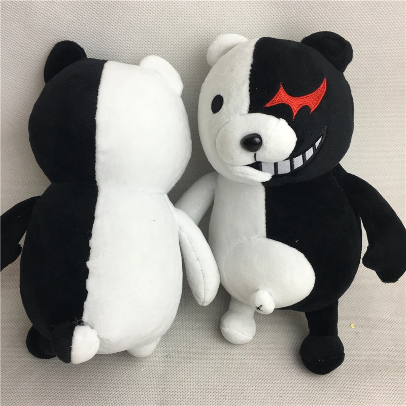 10 шт./лот, Мультяшные куклы Dangan Ronpa Monokuma, плюшевые игрушки, черно-белый медведь, детские игрушки, подарки на день рождения