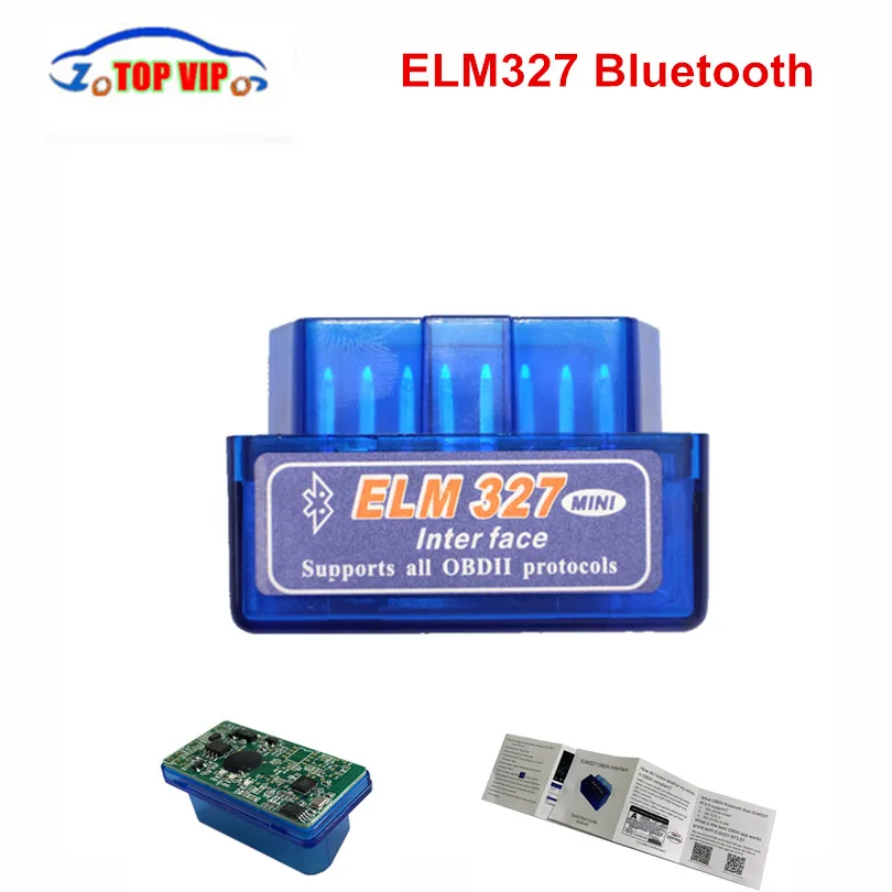 

Mini ELM327 Bluetooth 2.0 Interface V2.1 OBD2 OBD 2 Auto Diagnostic-Tool ELM 327 Works ON Android Torque/PC v 2.1 BT adapter