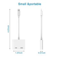 connector מתאם מתאם HDMI עבור ברק ל- USB 4K ממיר AV דיגיטלי בכבלים Connector עד 1080p HD עבור iPhone X / XS מקס / XR / 8P / iPod / iPad האוויר (2)