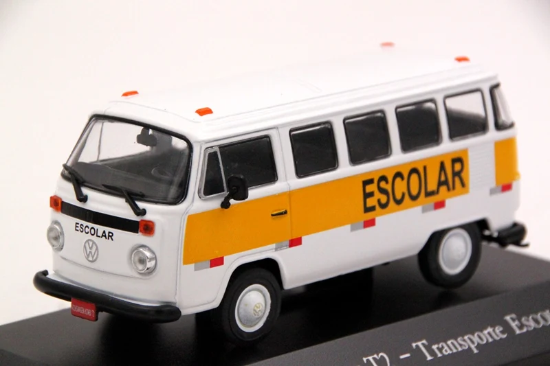 IXO Altaya 1:43 Scale V~ W Kombi T2 Transporte Escolar Car Diecast Models Limited Edition Collection Toys