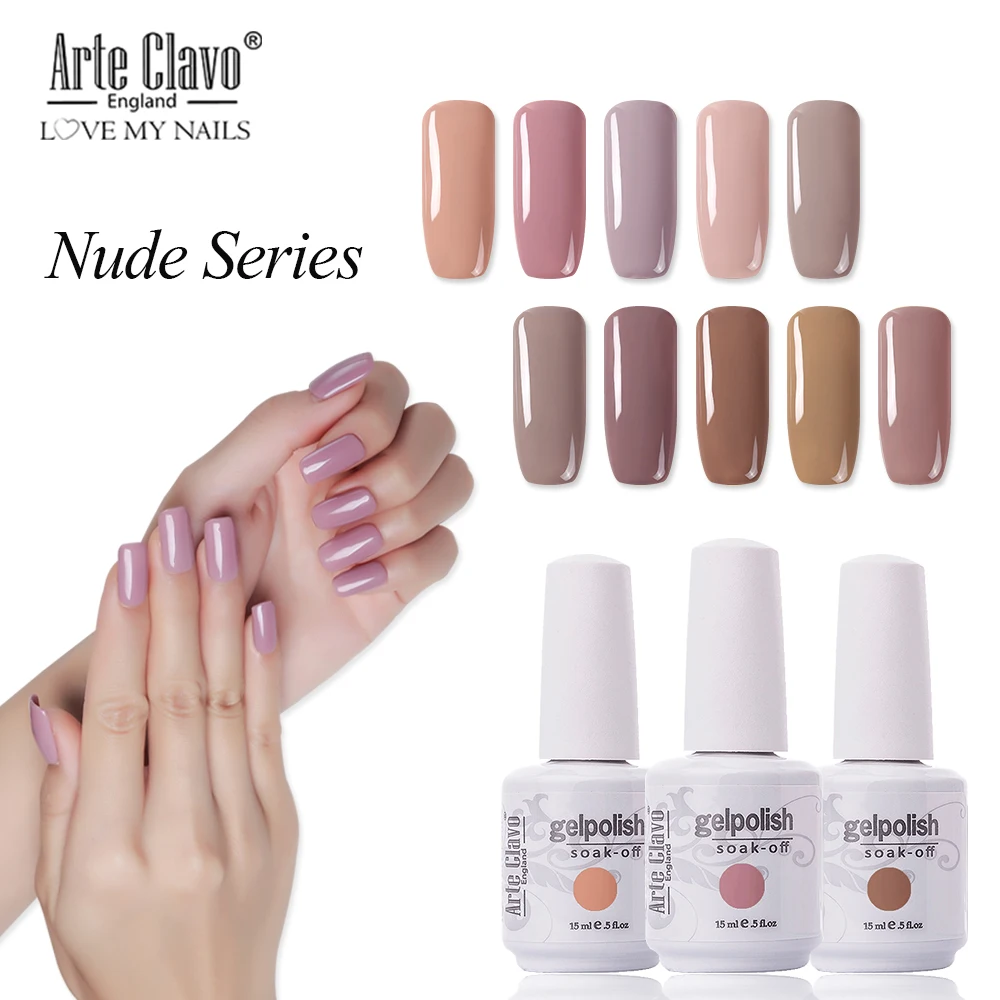  Arte Clavo 2019 New Nail Art Design Manicure 65 Colors 15Ml Soak Off Enamel Gel Polish UV Gel Nail 