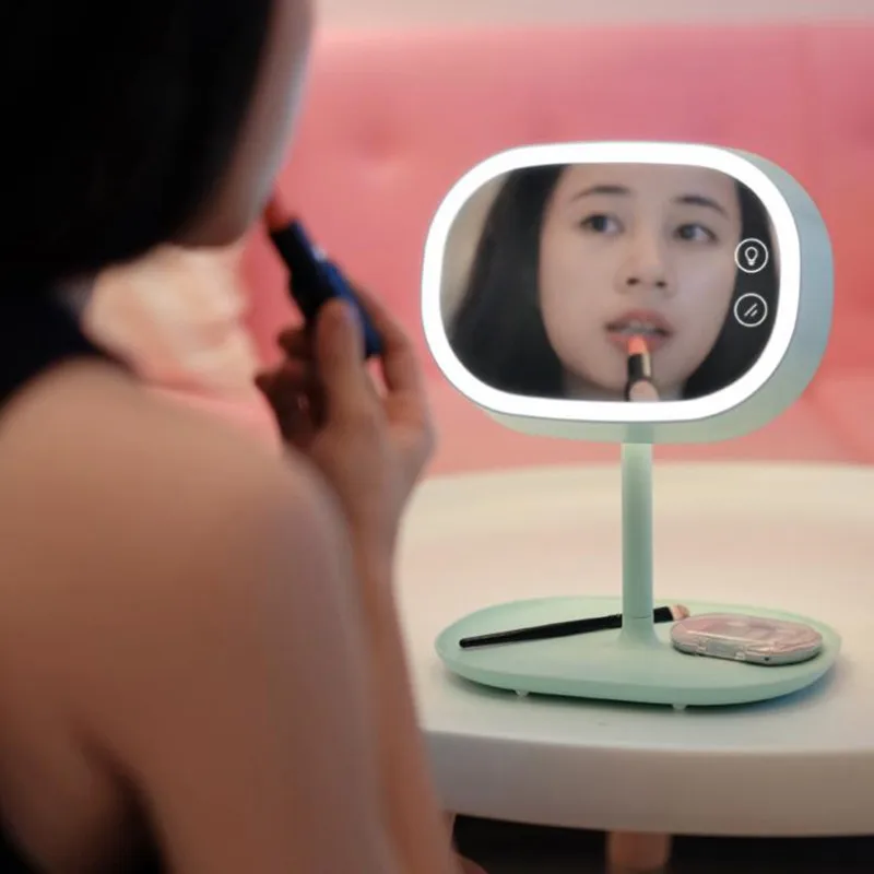  JIPUSH Dressing mirror lamp desk lamp dressing mirror bedside lamp princess dressing mirror led lam