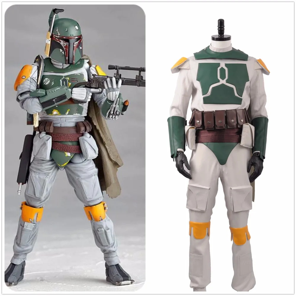 Boba Fett Cosplay Belt Star Wars Costume Props Gun Waist Bag Pockets Halloween
