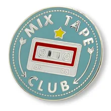 На заказ Hardcore Magnetic клубный значок на лацкан круглые двухцветные значки