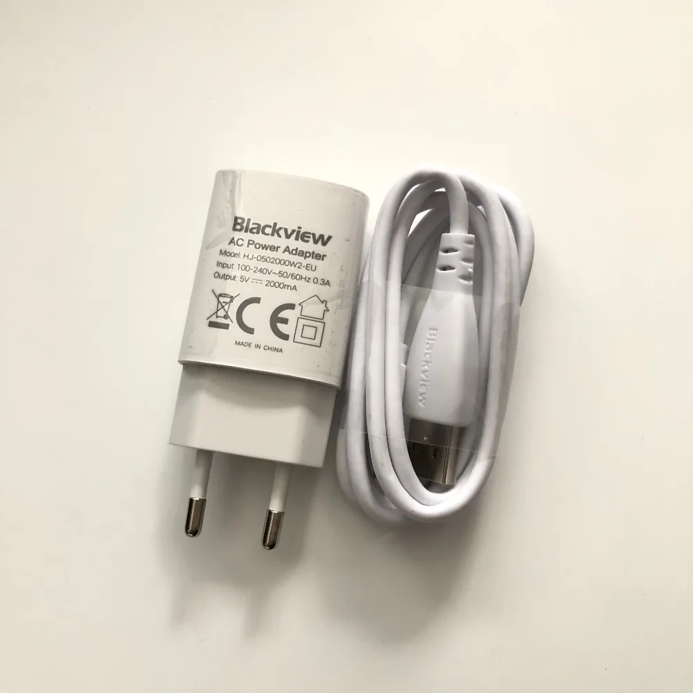 Новое оригинальное зарядное устройство для путешествий Blackview BV7000 + кабель USB Type C