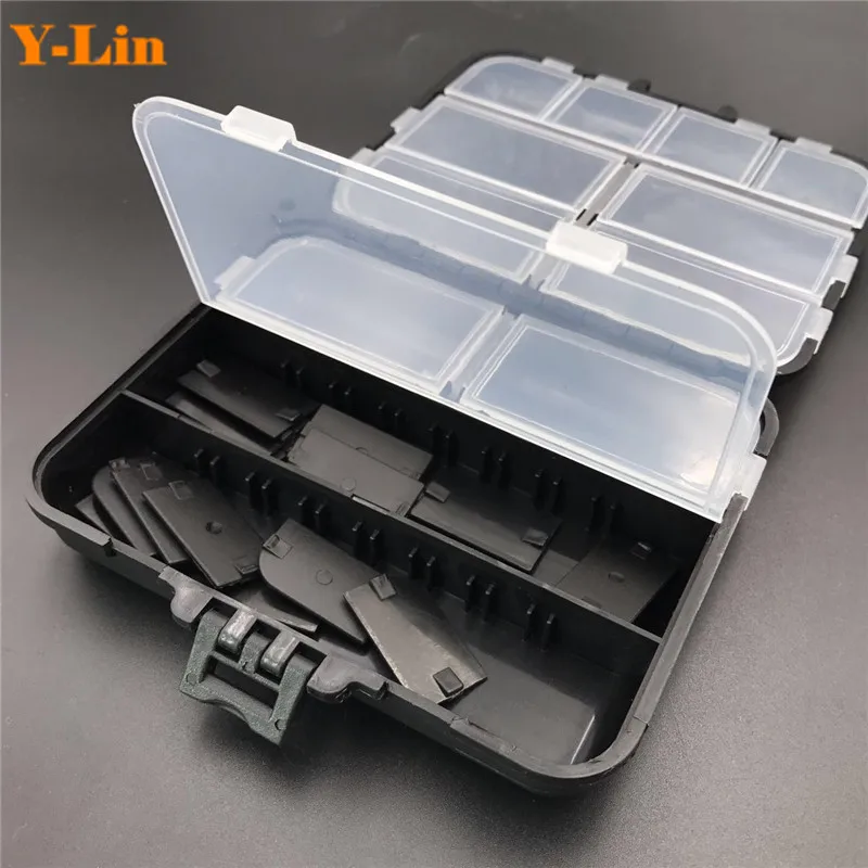 

Carp fishing black color box Tackle Boxes Fishing Accessories Case Fish Lure Bait Hooks Tackle Tool for Swivels, Hooks, Lures