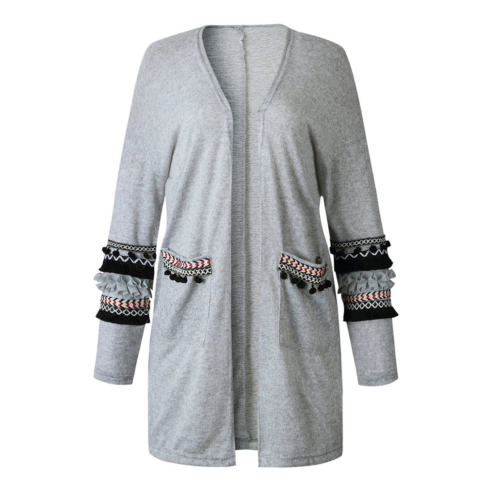 Laamei осенний кардиган женский клетчатый вязаный свитер с v-образным вырезом на одной пуговице одежда плюс размер длинное пальто джемпер оверсайз Топы