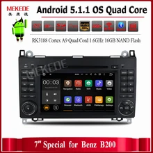 1024X600 Android 5.1 Quad Core RK3188 Car DVD For Benz Sprinter W169 W245 W906 Viano Vito W639 with WIFI GPS Navigation Radio