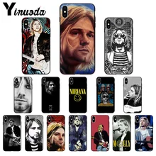 Yinuoda Nirvana Kurt Cobain высококачественный чехол для телефона для iPhone 8 7 6 6S Plus 5 5S SE XR X XS MAX Coque Shell