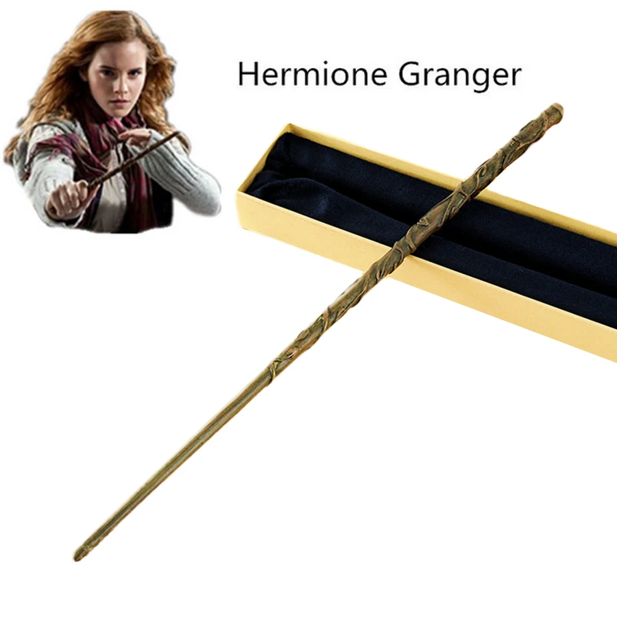 

Metal Core Hermione Granger Magic Wand Potter Magical Wands Quality Gift Box Packing for Harri Potter Cosplay