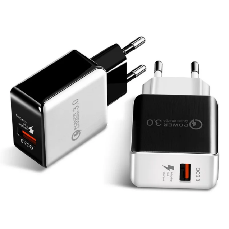

QC3.0 Quick Charger Universal EU Plug Fast Charger Charging Adapter For iPhone Samusng HTC LG HUawei Xiaomi Phone