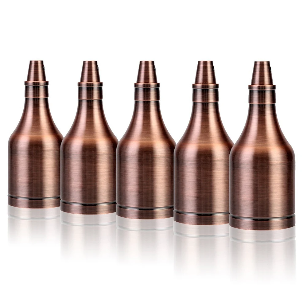 

6Pcs E27/E26 Retro Ceiling Pendant Lamp Copper Holder Light Hanging Socket Fitting Lamp Bases Light Adaptor 110V-250V