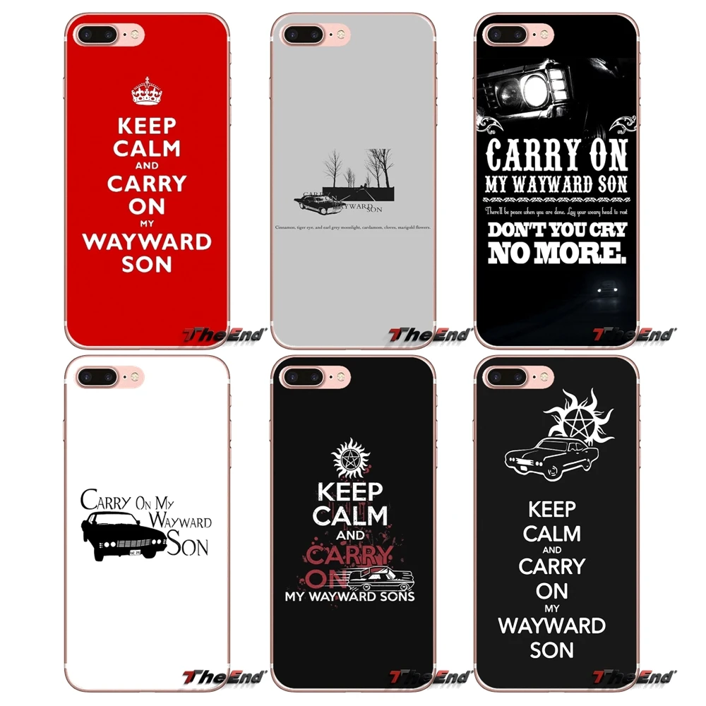 TV Supernatural carry on my wayward son Phone Covers For Sony Xperia M2 M4 M5 E3 T3 XA Z Z1 Z2 Z3 Z5 compact LG G4 G5 G3 G2 Mini | Мобильные