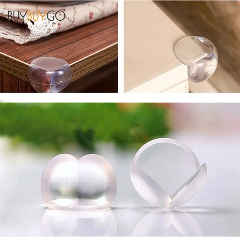 10Pcs Baby Transparent spherical Edge & Corner Guards Safety Silicone Protector Table Corner Edge Protection Cover Children