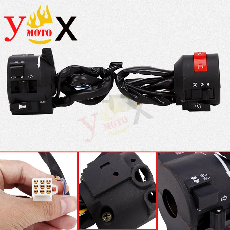 

Motorcycle Left/Right Turn Signal Horn Handle Switch Controls Assembly For Honda Rebel CMX250 CA250 1996-2011 CMX250C 2003-2011
