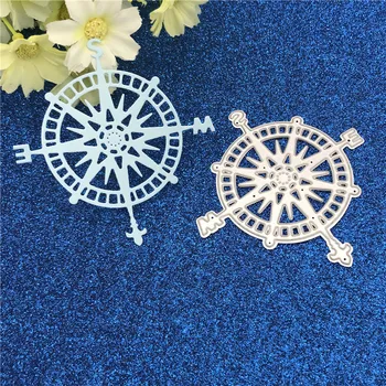 

Metal Cutting Dies Compass Shapes For Scrapbooking Stencils DIY Album Cards Decoration Embossing Folder Die Cuts Template