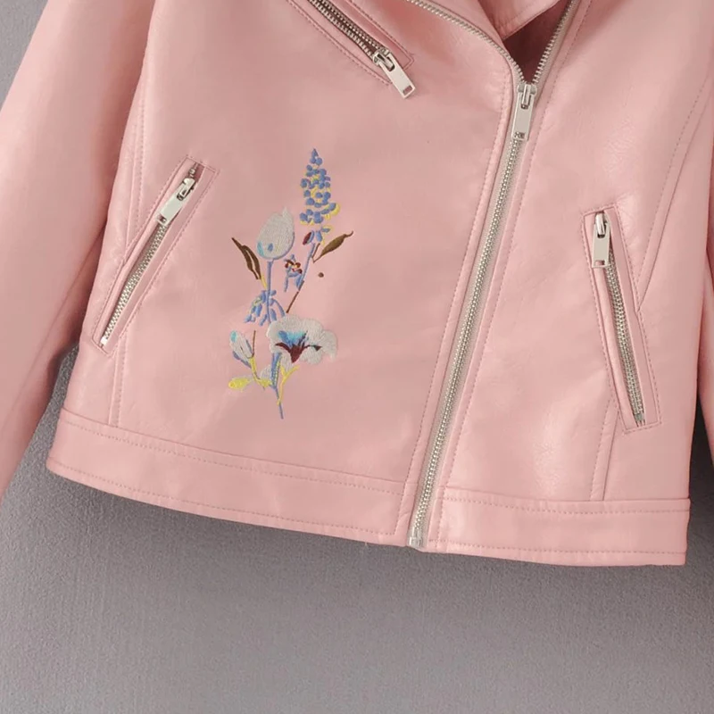 Giacca amp; Cappotti Cielo colore Del Della Cappotto Ricamo Base Il Casuale bright Donne Delle Grigio grigio Rosa Nero Bomber Lady Leather Di Inverno Sportiva Femminile Tuta colore Giallo borgogna Pink Jacket Faux Breve azzurro Rivestimento vRwnqP