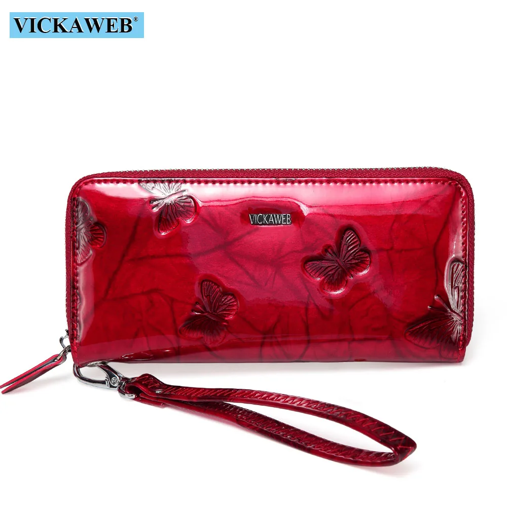  VICKAWEB Wristlet Wallet Female Animal Prints Women Wallets Genuine Leather Purses Ladies Fashion Z