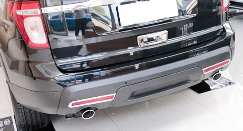 2 шт. хромированные задние противотуманные фары лампы крышки отделка для Ford Explorer 2011