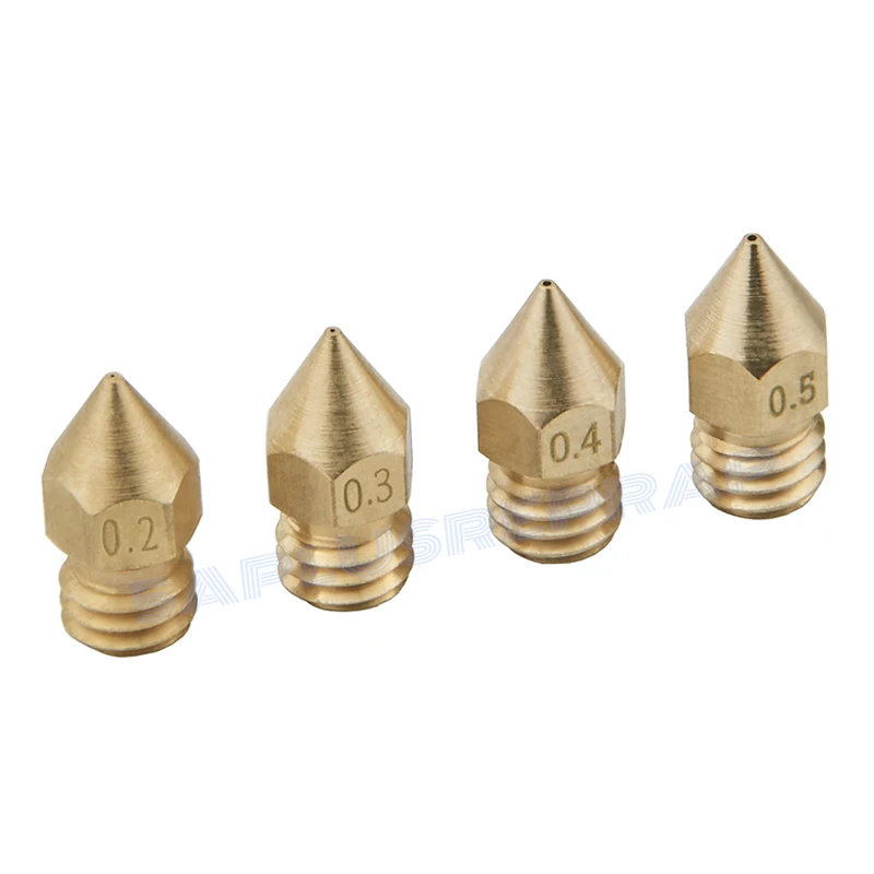 Cabeça de Impressão Opcional para 1.75mm Atacado Pces Bocal Extrusora 0.2mm 0.3mm 0.4mm 0.5mm Filamento Ender-3 Impressora 3d 50 Mk7 Mk8 17 cabeça de impressão 0.2mm 0.3mm 0.4mm 0.5mm