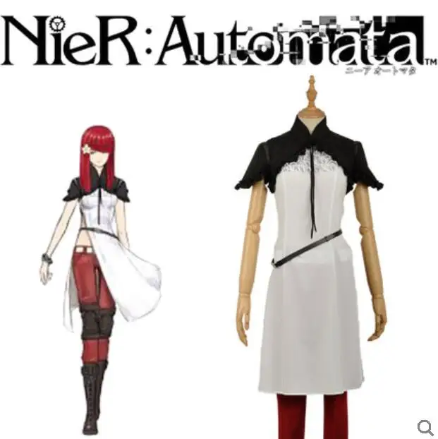 

New Game Anime NieR:Automata Cosplay Devola/Popola Halloween Cosplay Costume Female Man