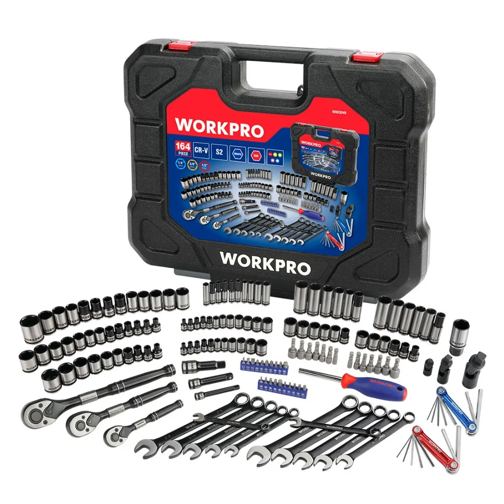 Набор торцевых ключей WORKPRO 164 ручные инструменты для ремонта автомобиля набор