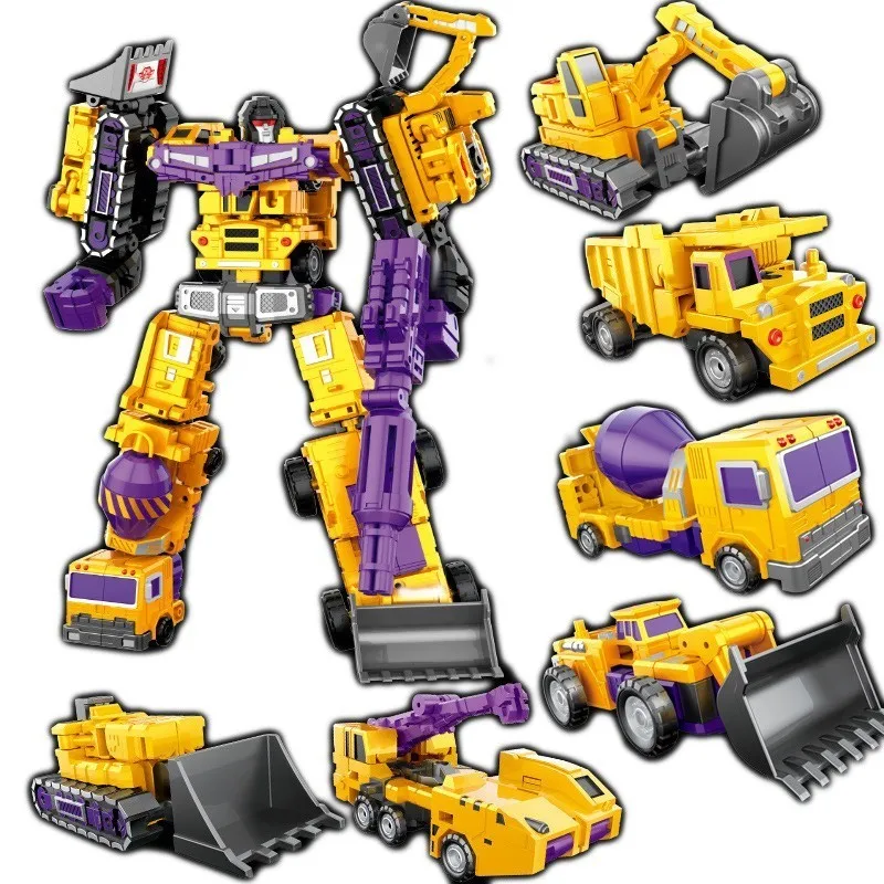 

Weijiang 6 In 1 Combination Transformation Figma Deformable Movie Anime Figure Model Superhero Robot Car toys For children Boy