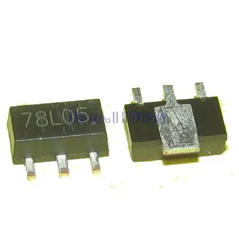 100 шт./лот в катушке 78L05 5V SOT 89 SMD Трехконтактный регулятор напряжения стабилизатор