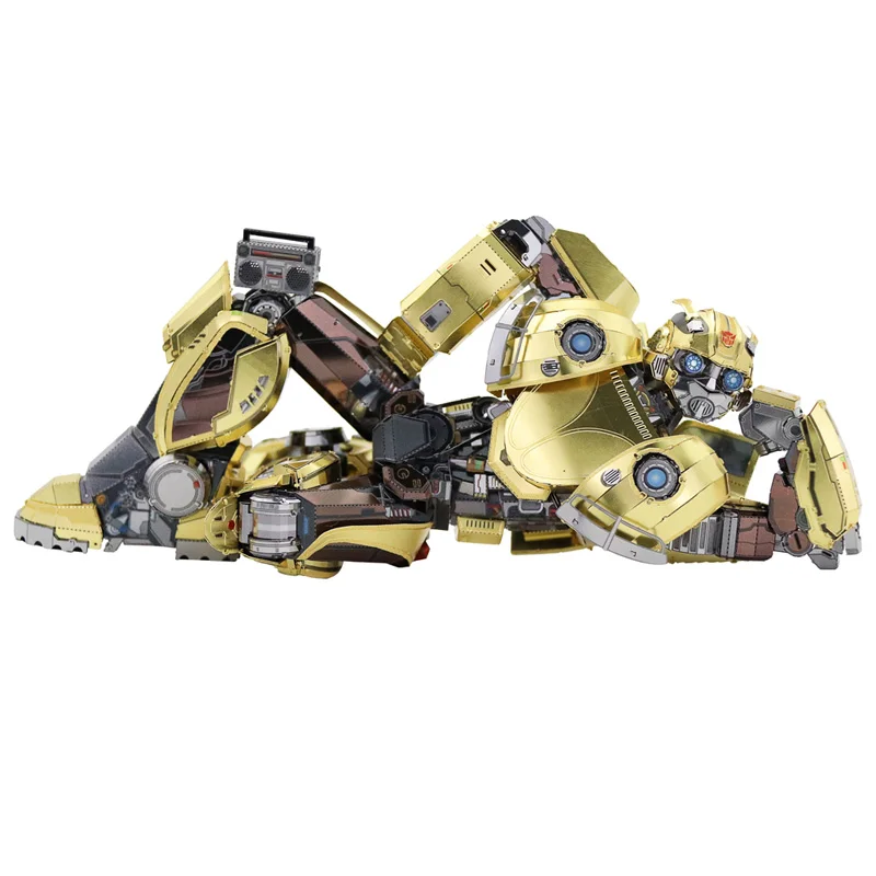 Металлический 3D пазл MU Bumblebee T6 для сборки своими руками наборы моделей лазерная