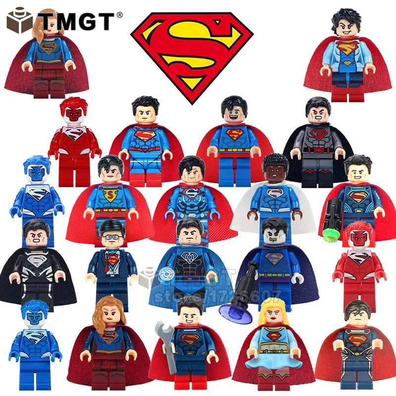 

Single Sale Super Heroes Bricks Zombie Spiderman Black Superman Supergirl Building Blocks Gift Toys For Children Friend