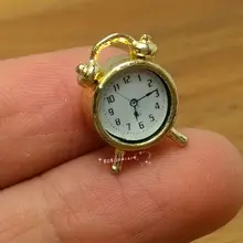 Кукольный домик Миниатюрный 1:12 гостиная металлическая Золотая сигнализация C замком H1.5cm SPO468