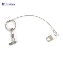 MIZUGIWA из нержавеющей стали Bimini Top 1 дюйм Pin w/Drop Cam& Весна 1/" x 1" спусковой шнур предотвращает потерю лодки быстросъемный