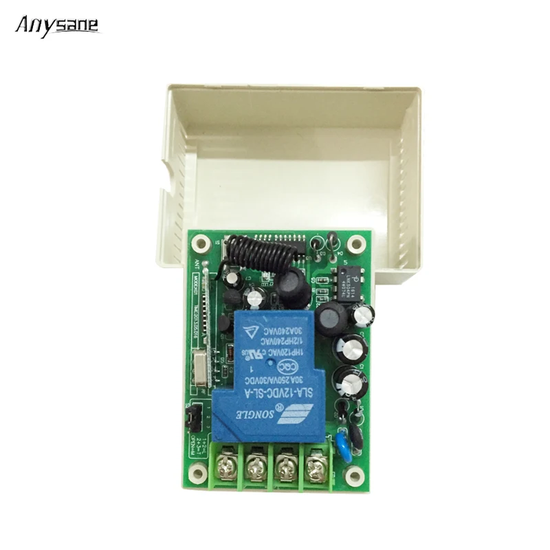

Anysane wireless remote control AC220V 30A rf remote 433/315Mhz switch receiver for control light on off push curtain crane 1CH