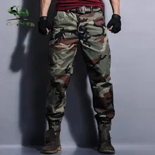 Камуфляжные брюки-карго для взрослых, камуфляжные комбинезоны для мужчин, прямые бегуны, мужские брюки для отдыха, мужские длинные штаны с карманом