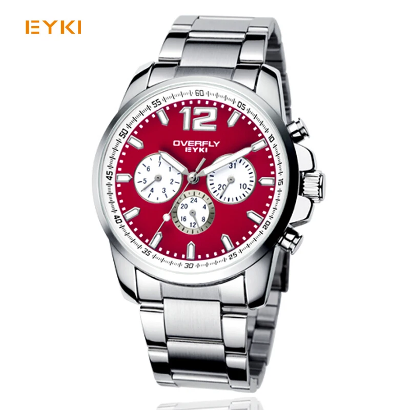 

Eyki Brand Luxury Men's Wrist Watches Fashion Formal Steel Strap Quartz Watch Business Watches Sport Watch Clock Men
