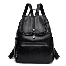 women fashion PU leather backpack ladies rucksack quality women school student bag for girls female black 2018 backpacks Mochila women fashion PU leather backpack ladies rucksack quality women school student bag for girls female black 2018 backpacks Mochila