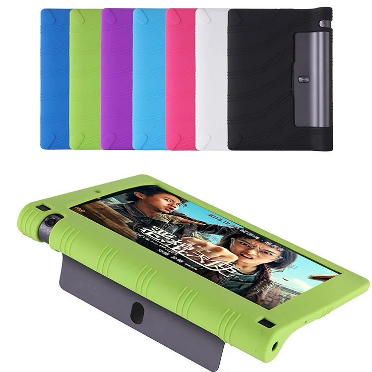 Силиконовые Планшеты PC чехол для Lenovo Йога TAB3 yt3 850 yt3-850f yt3-850m yt3-850l сзади В виде
