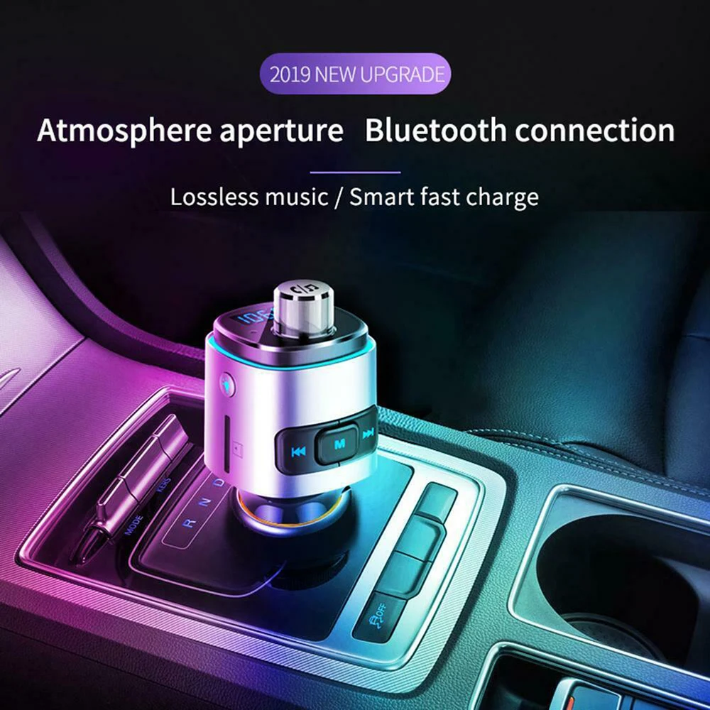 Автомобильный комплект QC3.0 Bluetooth 4 2 громкая связь FM автомобильное зарядное