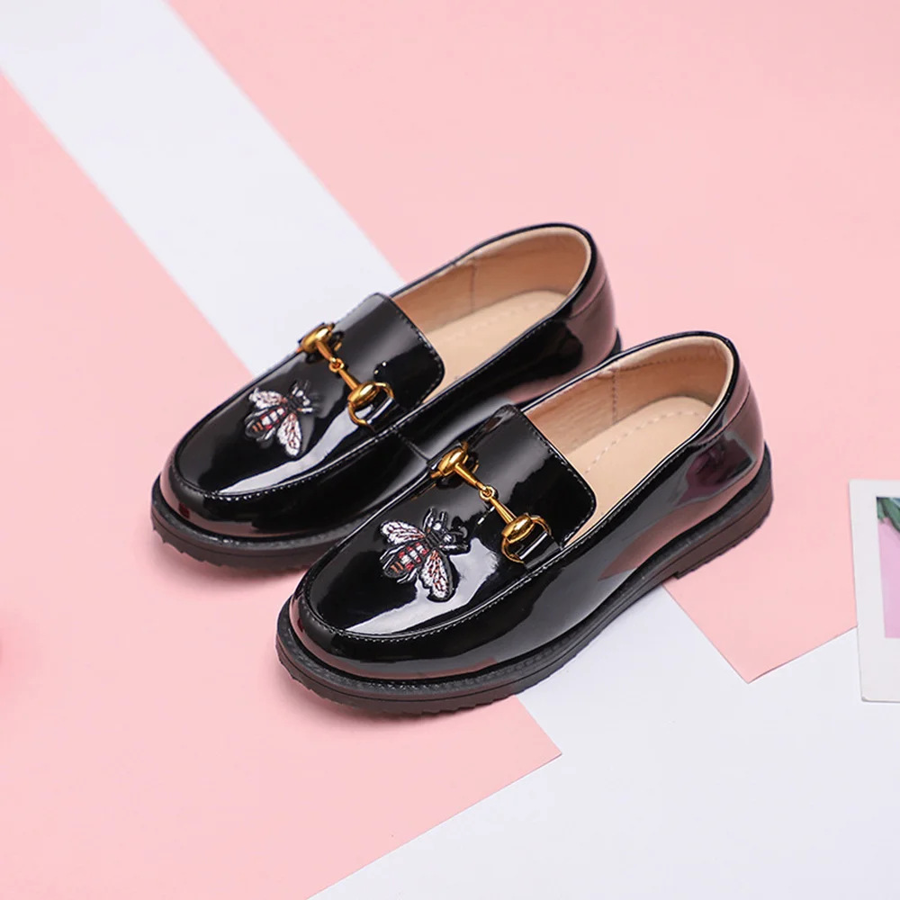 2018 Spring Children kids boys Shoes genuine leather Shoes black autumn Boys School Uniform Dress Shoes Casual Oxfords Wide Fit