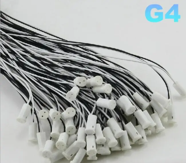 100pcs x G4 Socket Ceramic LED Halogen Bulb Lamp Light Holder 12V g4