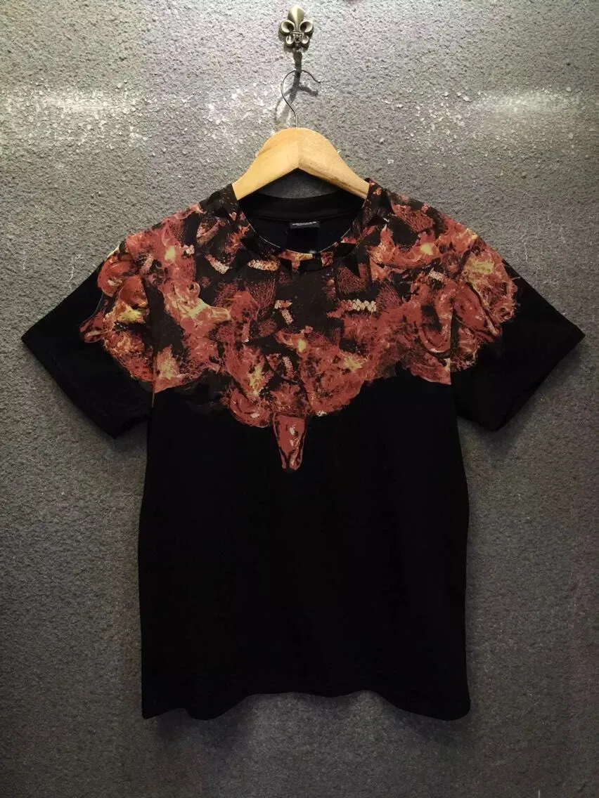 2015 Fire snake classic catwalk Marcelo Burlon summer new men's short sleeve T-shirt - AliExpress