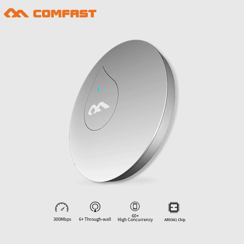 

comfast 300Mbps high power indoor wireless Celling AP CF-E350N wifi access point AP signal amplifier wifi router 48V POE openwrt