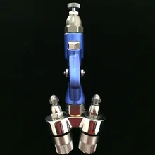 SAT1201 двойной распылитель сопла двойного действия Аэрограф краски пистолет давления подача тип краски пистолет для нано хром ручное Покрытие пистолет