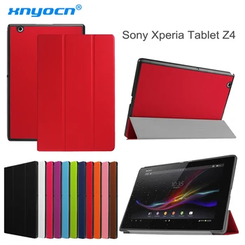 

Karst Slim Folio Tri-Fold Stand Leather Case Skin Cover For Sony Xperia Z4 Tablet Ultra SGP712 SGP771 10.1" inch Tablet PC