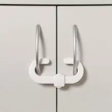 1 шт/4 шт C Форма белая кухонная дверь для ящика шкафа ящик для холодильника Детская безопасность безопасный замок мебель защитный замок