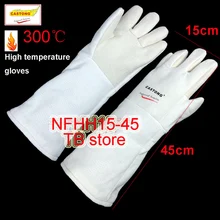 Кастонг 300 градусов высокотемпературные перчатки 45 см пищевой материал Пожарные перчатки печь барбекю анти-ожоги защитные перчатки