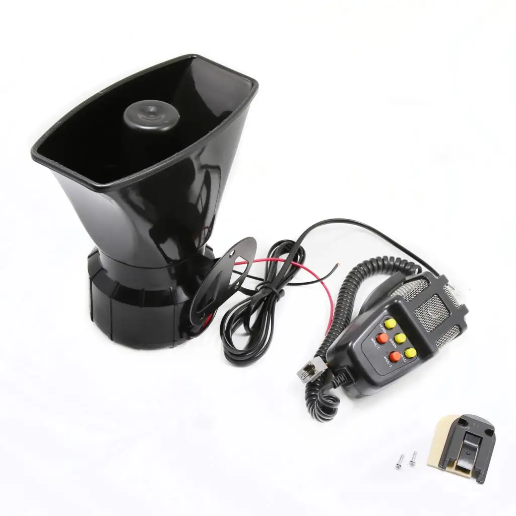 

DC 12V 100W Horn For Motorcycle Car Signal For Auto Vehicle Truck 5 Sound Tone Loud Horn Siren Police Siren Warning Loudspeaker